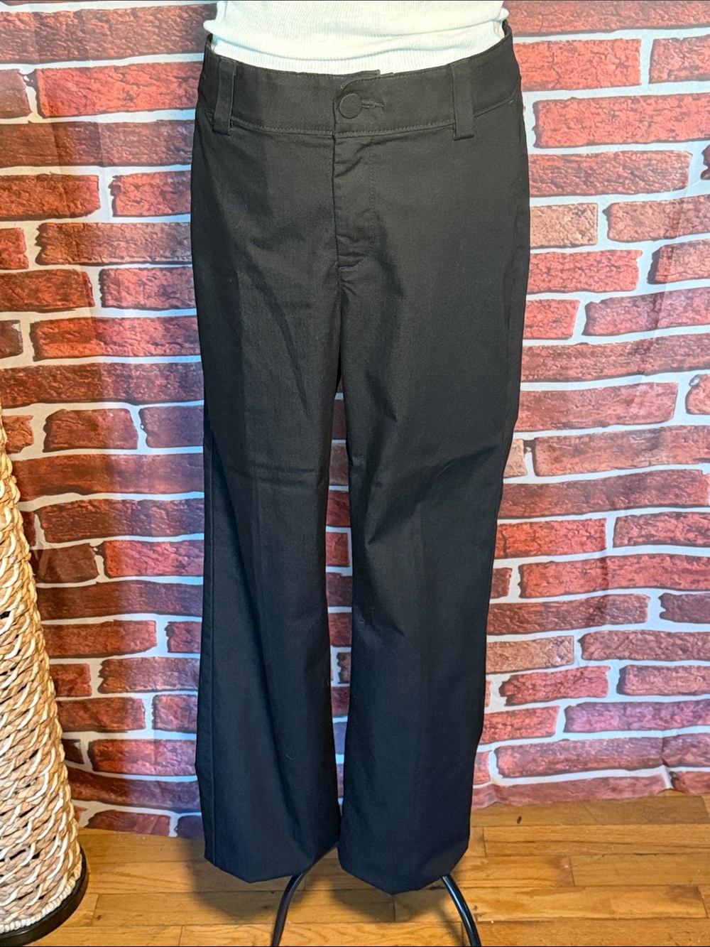 👖Lee Platinum Label No-Gap Straight-Leg Trouser Pants — Black — Sz 8